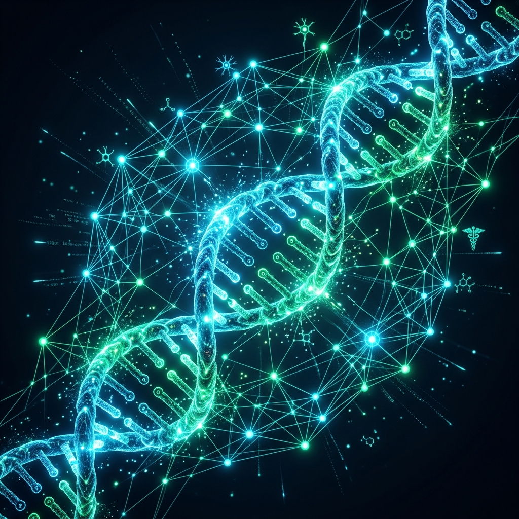 Glowing Bio-Helix